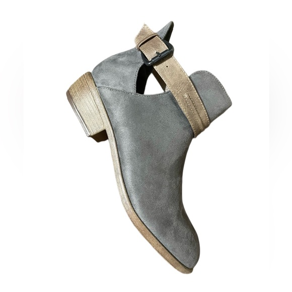 NEW Grey Side Slit Cut-Out Booties - Picture 10 of 10